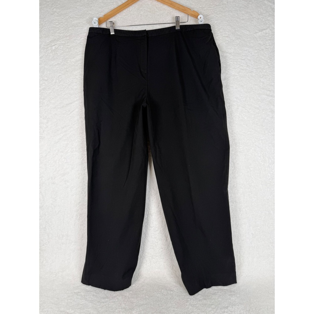 Jones‎ New York Dress Pants Womens 22W Black Stretch Straight Leg Trousers
